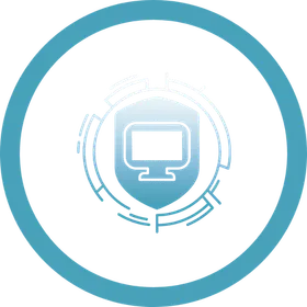 Shield and padlock illustration