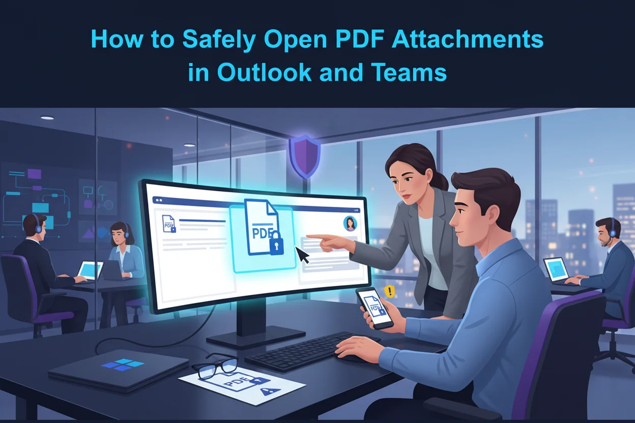 How to safely open PDF attachments in Outlook and Teams