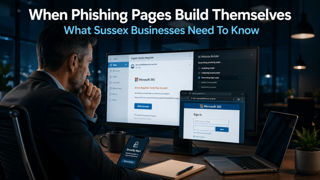 When phishing pages build themselves: what Sussex businesses need to know