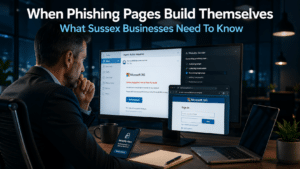 When phishing pages build themselves: what Sussex businesses need to know