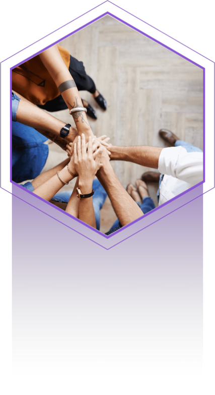 Team Hands Hexagon